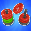 彩色圈堆叠排序是一款非常有意思的闯关游戏，玩家可以开心快乐的竞技。各种不同的颜色都可以解锁，你可以根据自己的思维在这里进行分类整理，更好的在这里闯关哦。游戏玩起来非常的轻松，不会有任何压力，还可以解锁不同的道具帮助你体验哦。
