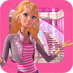 芭比之梦想豪宅是一款梦幻色彩的休闲装扮类游戏。游戏中的装扮素材已全部解锁，玩家可以任意地使用不同的素材进行模拟装扮，既可以装扮自己的梦幻小屋，也可以搭配不同的家具和配饰，充满了卡通风格，每一个芭比美女都会让玩家尽情的发挥出自己的灵感，为角色打造时尚靓丽的造型。