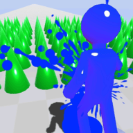 色彩人大战是一款独特的闯关冒险游戏，战斗发生在平台上，玩家需掌控不同颜色的战士，进行激烈厮杀，胜利无捷径，战略至关重要，游戏难度递增，需招募优秀将领参战，游戏画风简约，玩法乐趣无限，操作简单轻松，保持专注，快速通关，刺激而值得参与，多种主题可选择。