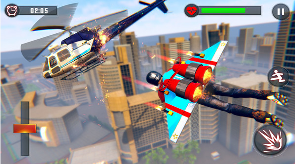 喷气背包飞行英雄-图1