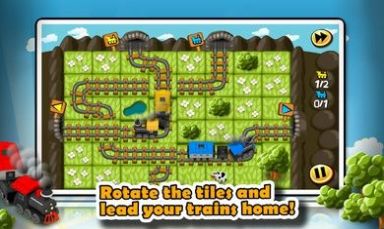火车瓷砖拼图游戏-图2