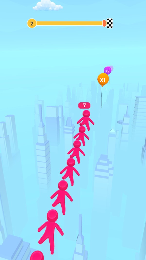 人群排队冲刺 人群排队冲刺