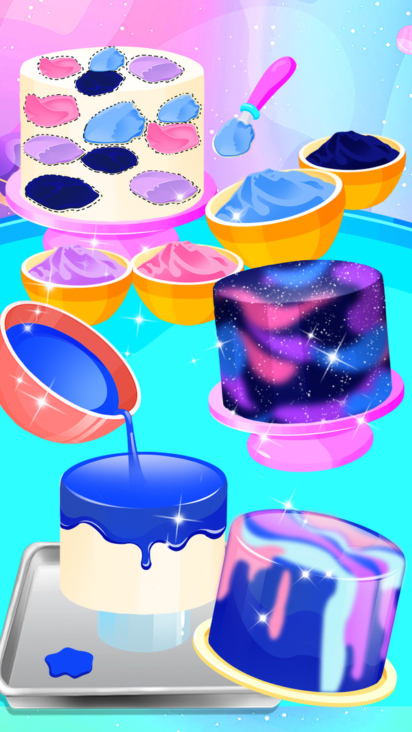 星空银河镜面蛋糕-图1