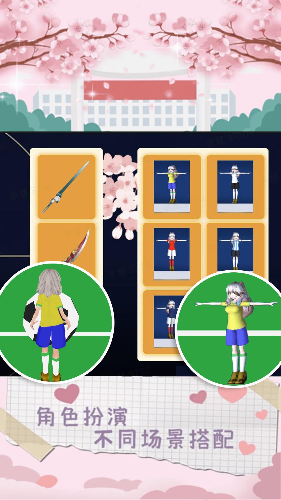 樱花校园恋爱少女中文版