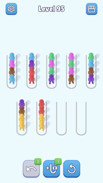 按行排序颜色谜题-图2