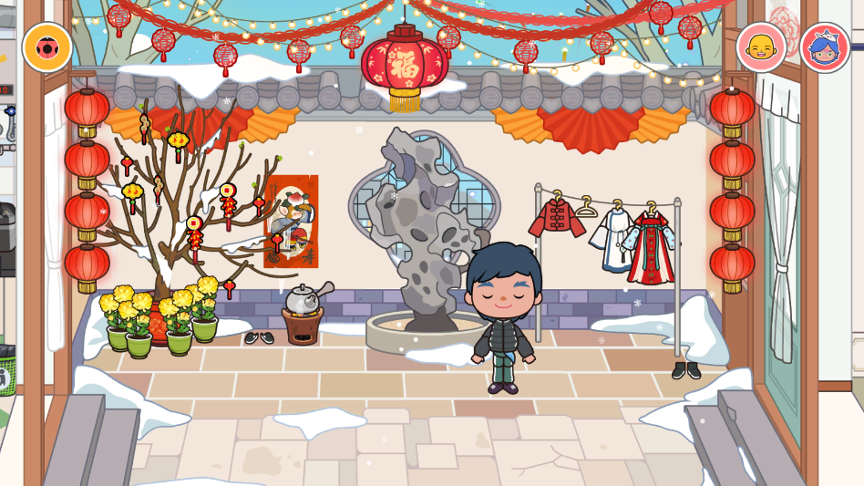 米加小镇1.68新年四合院-图2