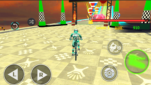 坡道自行车特技骑手 坡道自行车特技骑手